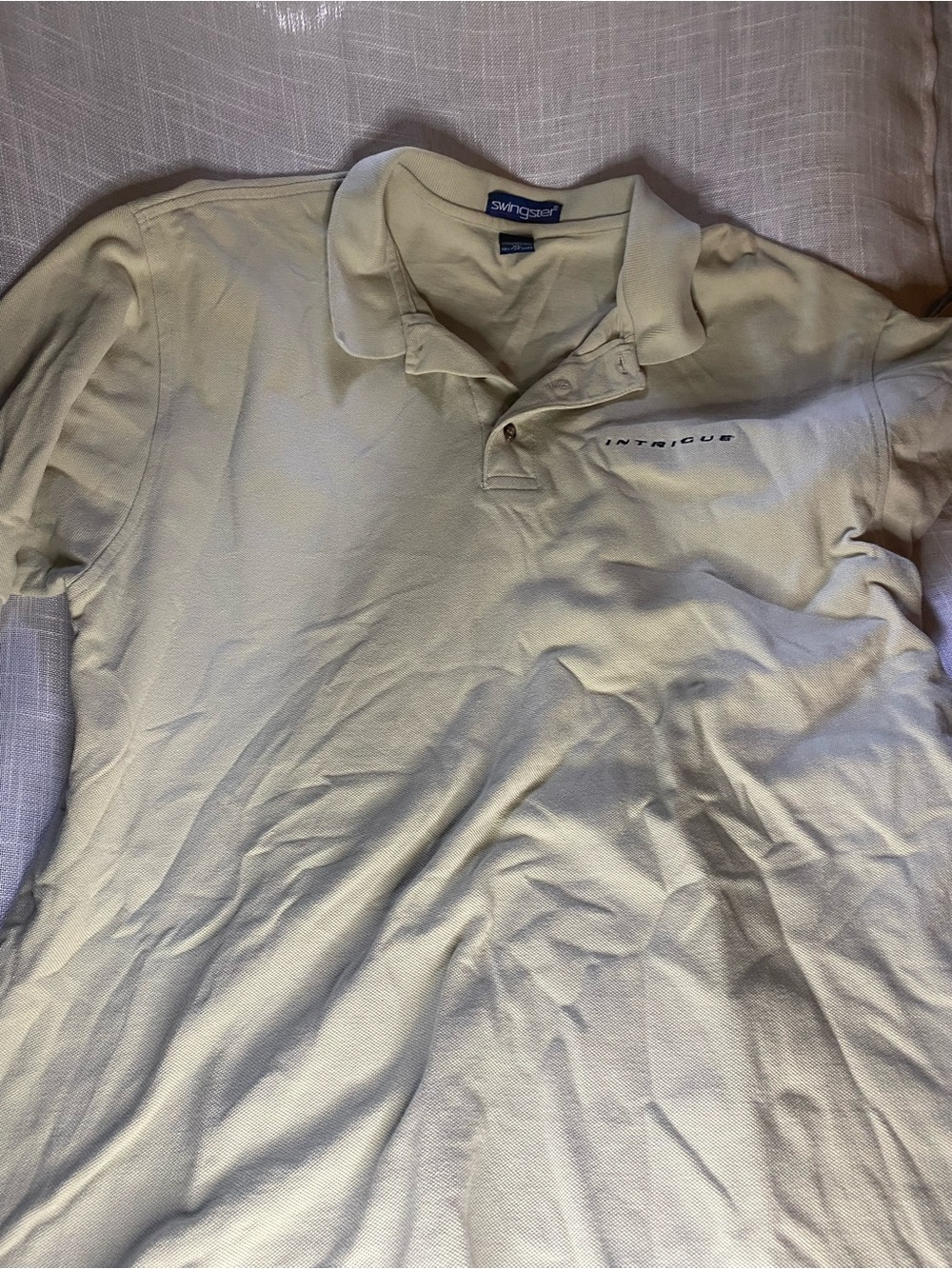 Swingster Men’s Polo Shirt in Pale Yellow